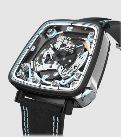 Replica BRM Watch Full Floating Men FF39-40-TG-LFN Light Blue